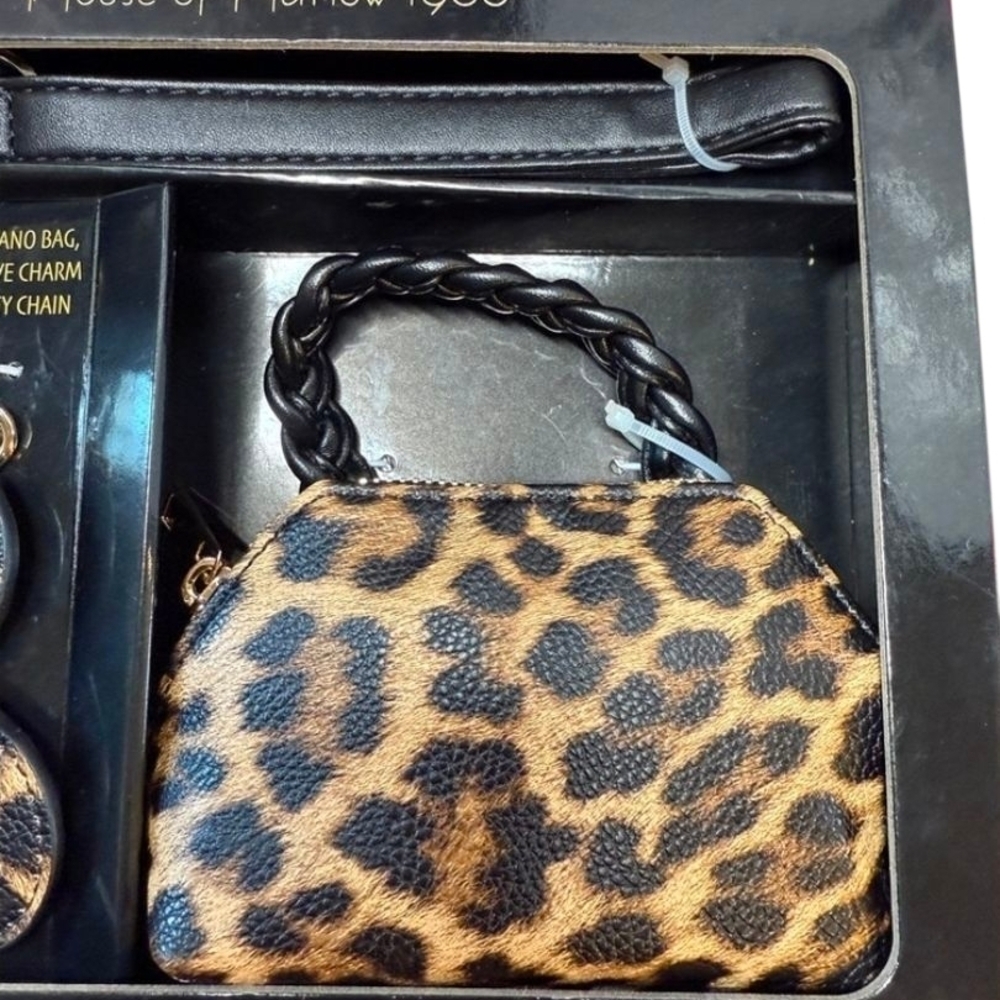 NWT House of Harlow 1960 3-in-1 Love Leo Leopard Nano Bag Gift Set - Picture 5 of 6